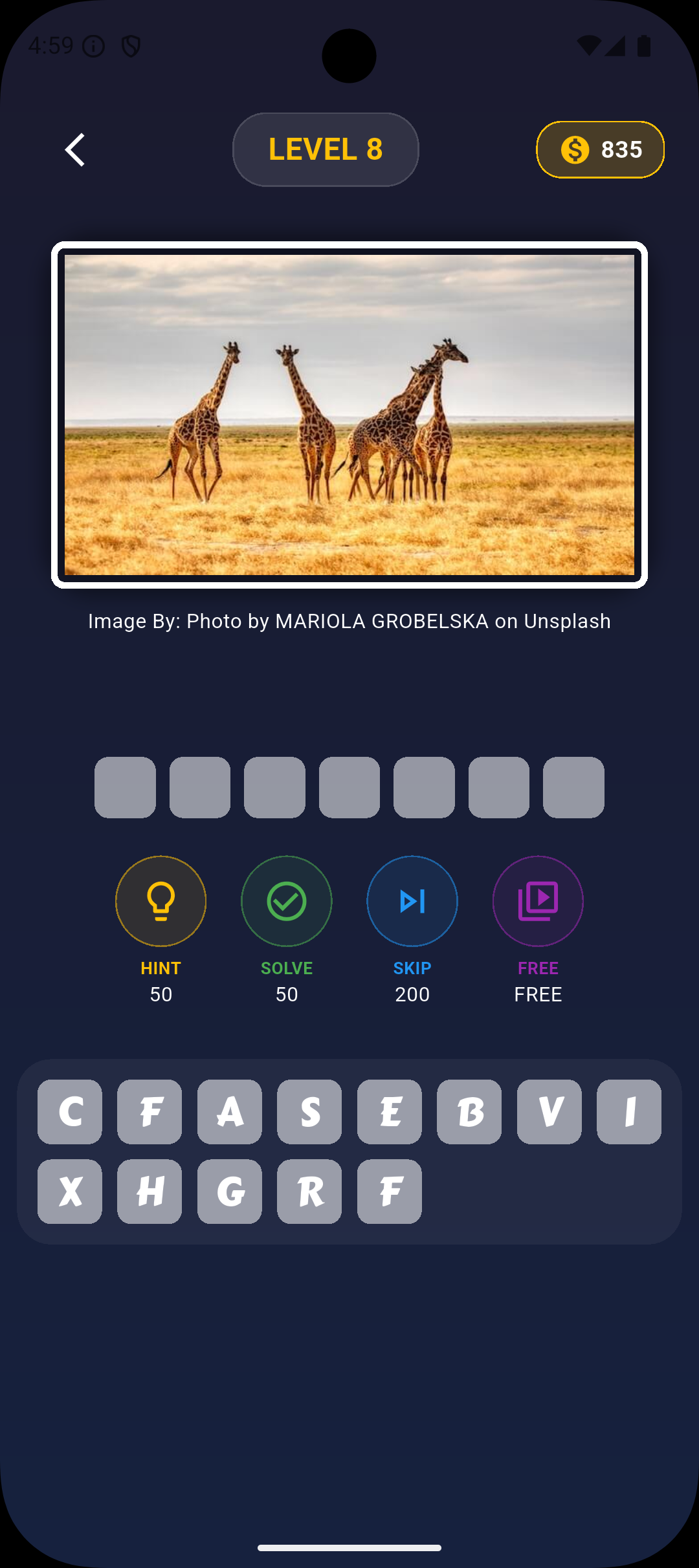 Image Word Puzzle Game Graphic